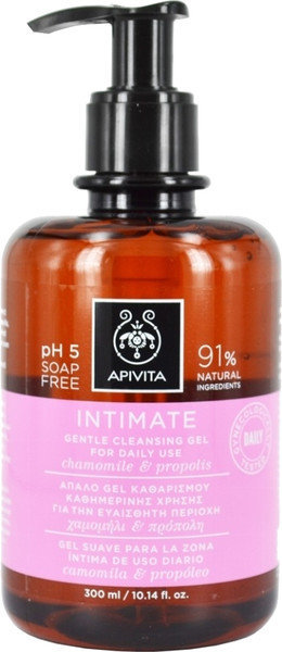Apivita Intimate Daily pH 5 Cleansing Gel 300ml Apivita Intimate Daily pH 5 Cleansing Gel 300ml