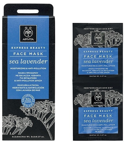 Apivita Express Beauty Face Mask with Sea Lavender 2x8ml