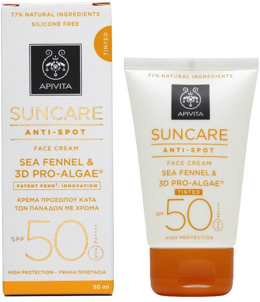 Apivita Suncare Anti-Spot Face Cream SPF50 3D Pro-Algae 50ml