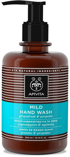 Apivita Mild Hand Wash Grapefruit & Propolis 300ml