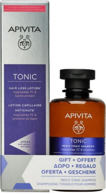 Apivita Set Hair Loss Lotion & Men's Tonic Shampoo