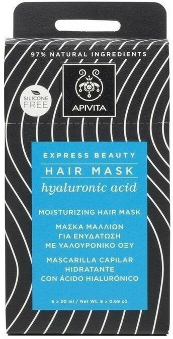 Apivita Express Beauty Hair Mask Hyaluronic Acid 6x20ml
