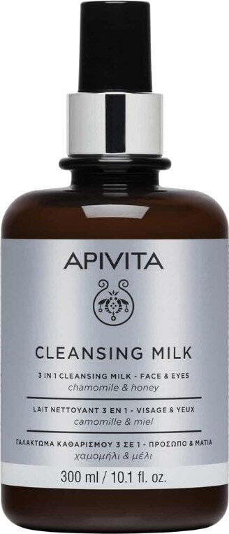 Apivita Cleansing Milk 3 in 1 with Chamomile & Honey 300ml