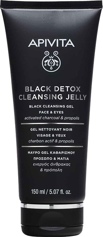 Apivita Black Detox Cleansing Jelly Face & Eyes 150ml