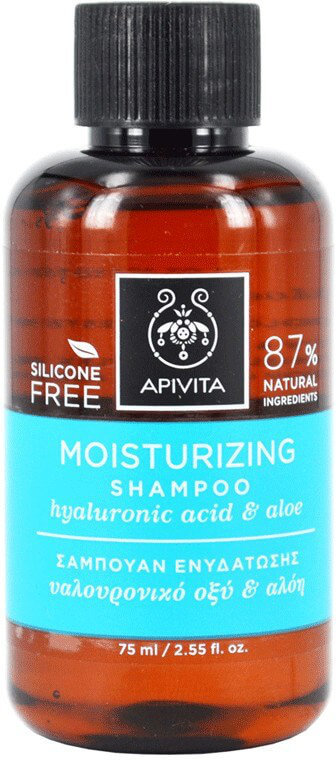Apivita Moisturizing Shampoo with Hyaluronic Acid Aloe 75ml