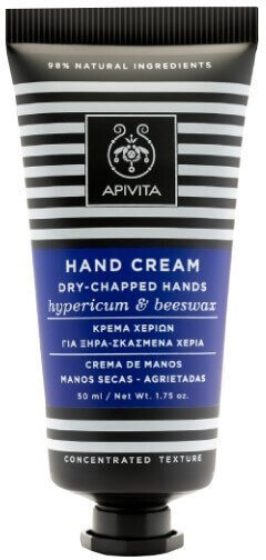 Apivita Hand Cream Dry Chapped Hands Hypericum &Beeswax 50ml