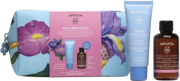 Apivita Aqua Beelicious CareSet with Face Cream for Dry Skin