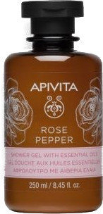 Apivita Rose Pepper Shower Gel with Essential Oils 250ml