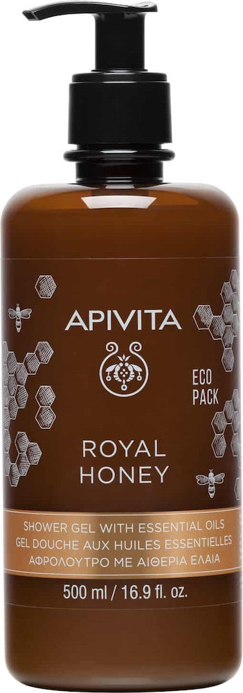 Apivita Royal Honey Shower Gel with Essential Oils 500ml 