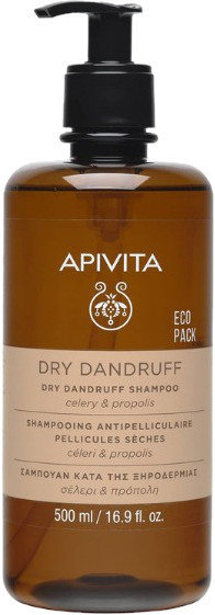 Apivita Dry Dandruff Shampoo Eco Pack 500ml
