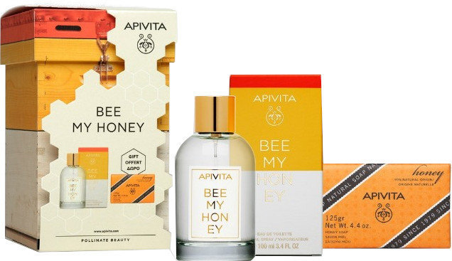 Apivita Bee My Honey Eau de Toilette 100ml & Natural Soap