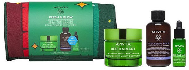 Apivita Bee Radiant Gel-Balm Night Xmas Set