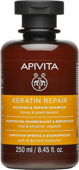Apivita Keratin Repair Nourish & Repair Shampoo 250ml
