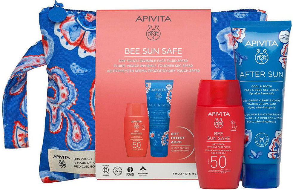 Apivita Κρέμα Προσώπου SPF50 50ml ΔΩΡΟ After Sun Προσώπου
