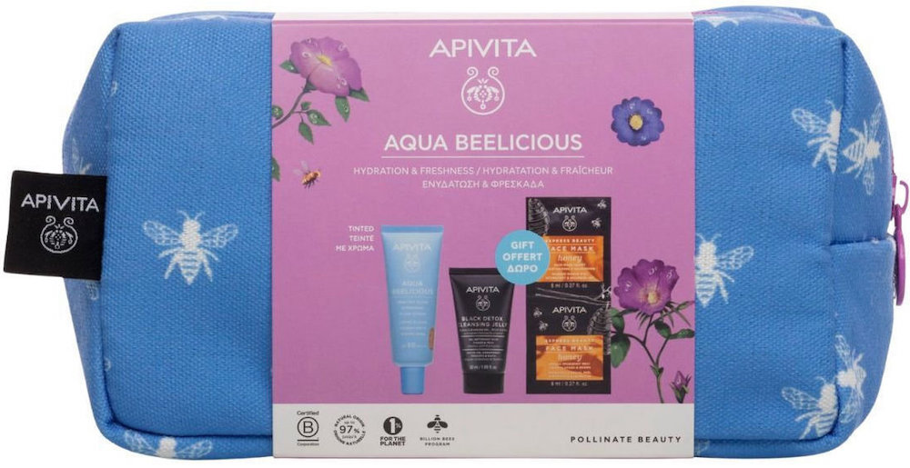 Apivita AquaBeelicious Promo Λεπτόρρευστη Κρέμα Spf30 Tinted