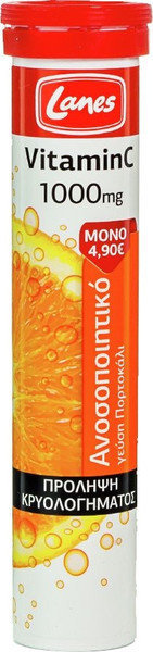 Lanes Vitamin C 1000mg Orange 20eff.tabs Lanes Vitamin C 1000mg Orange 20eff.tabs