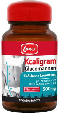 Lanes Kcaligram Glucomannan 500mg 60caps