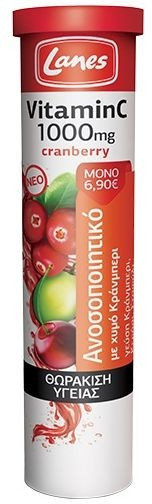 Lanes Vitamin C 1000mg Cranberry 20eff.tabs 