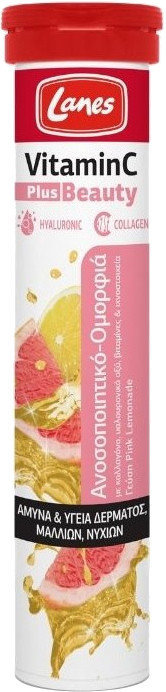Lanes Vitamin C Plus Beauty Pink Lemonade 500mg 20eff.tabs 