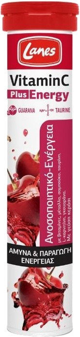 Lanes Vitamin C Plus Energy Cherry 500mg 20eff.tabs