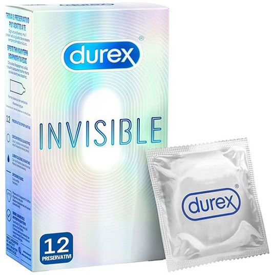 Durex Invisible Extra Sensitive Condoms Extra Thin 12τμχ