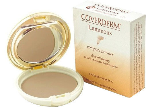 Coverderm Luminous Skin Whitening Compact Powder No01 10gr