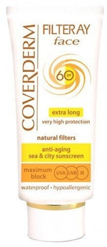 Coverderm Filteray Tinted Light Beige Face Cream SPF60 50ml