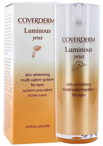 Coverderm Luminous Eye Cream Gel Skin Whitening 15ml