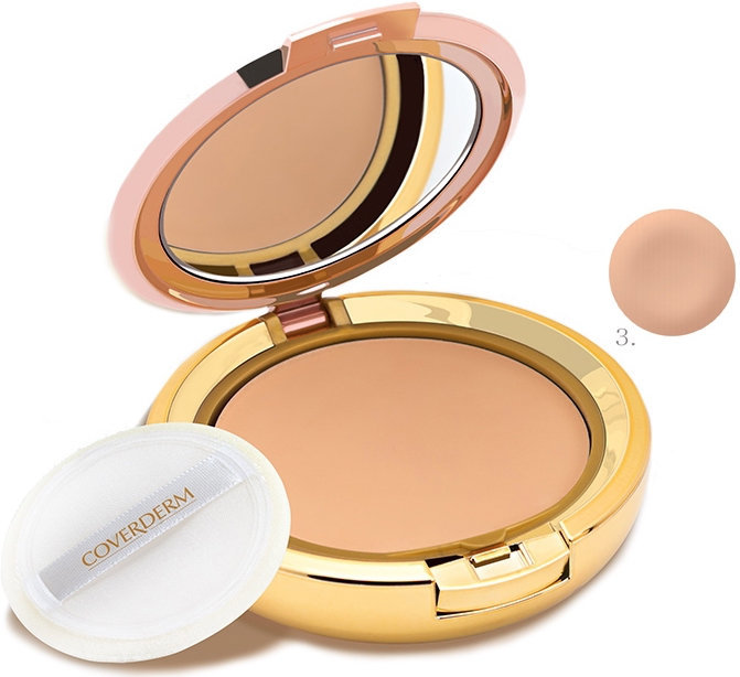 Coverderm Camouflage Compact Powder 3 Oily Acneic Skin 10gr