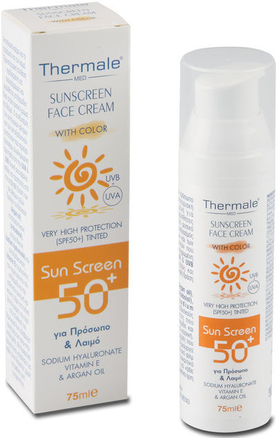 Thermale Sunscreen Face Cream Tinted SPF50+ 75ml