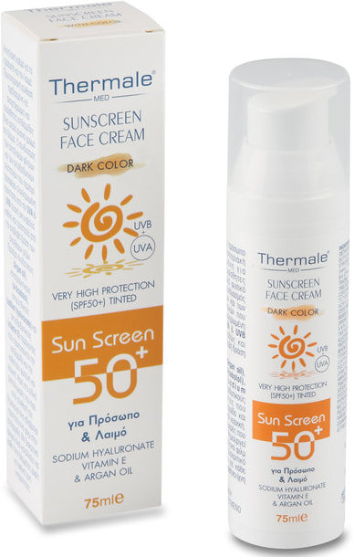 Thermale Med Sunscreen Face Cream Dark Color 50+ 75ml
