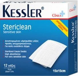 Kessler Clinica Stericlean 15x15cm 12τμχ