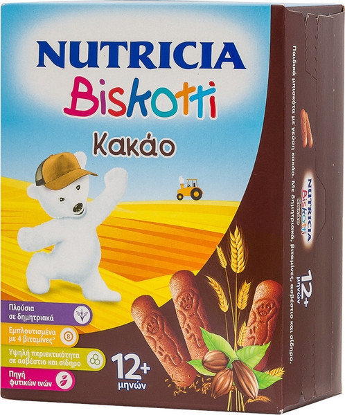 Nutricia Biskotti 12m+ Cocoa Flavor 180gr
