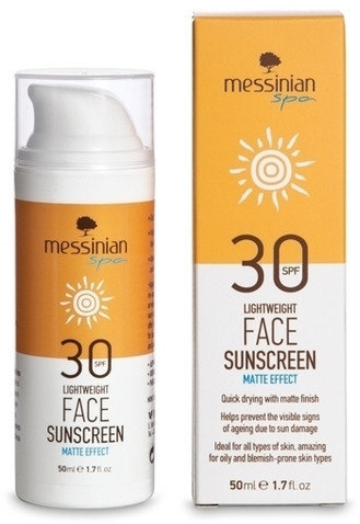 Messinian Spa Lightweight Sunscreen Matte Effect SPF30 50ml