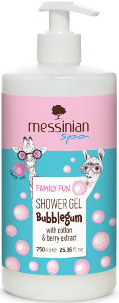 Messinian Spa Family Fun Shower Gel Bubblegum 750ml