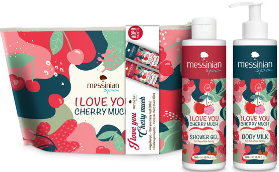 Messinian Spa Pochette I Love You Cherry Body Gift Set