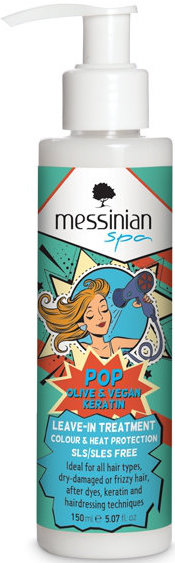 Messinian Spa POP Olive & Vegan Keratin Heat Protection 150m
