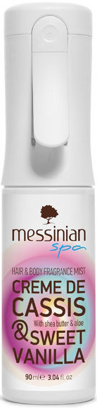 Messinian Spa Creme De Cassis & Sweet Vanilla Body Mist 90ml