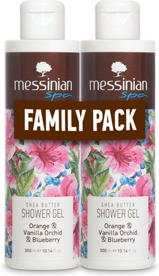 Messinian Spa Shower Gel Orange/Vanilla Orchid/Blueberry Set