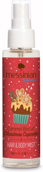 Messinian Spa Hair/Body Mist Caramel Biscuit Cupcake 100ml