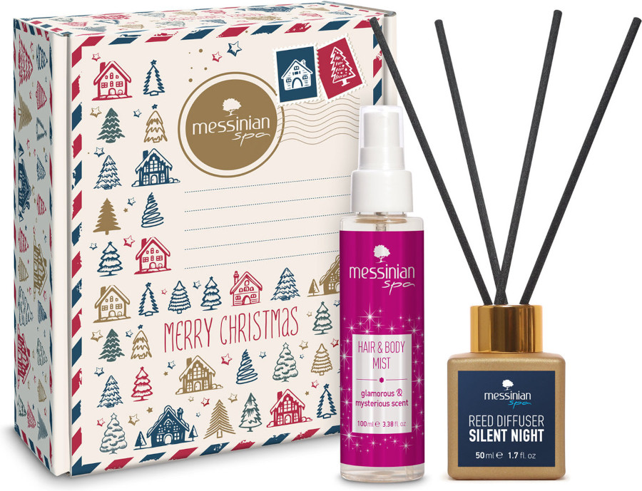 Messinian Spa XmasBox Reed Diffuser Silent Nigh+Mist Glamoro