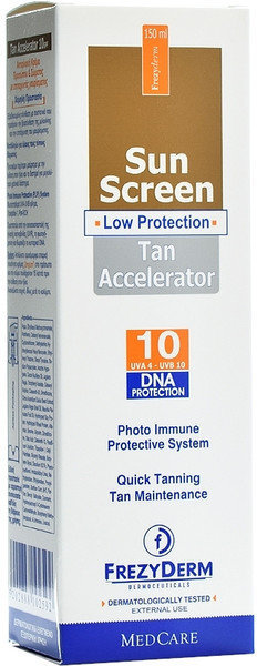 Frezyderm Sun Screen Tan Accelerator SPF10 150ml