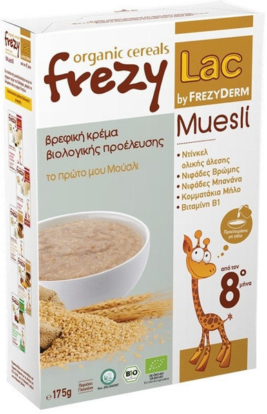Frezylac Organic Cereals 8m+ 175gr