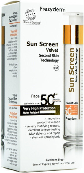 Frezyderm Sun Screen Velvet Face SPF50+ 50ml Frezyderm Sun Screen Velvet Face SPF50+ 50ml