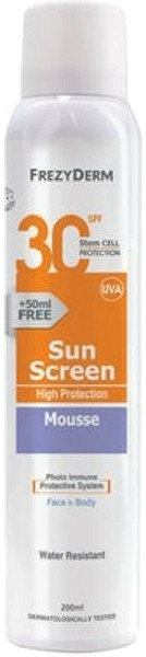 Frezyderm Sunscreen High Protection Mousse SPF30 200ml