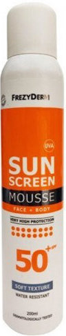 Frezyderm Sun Screen Mousse SPF50+ 200ml