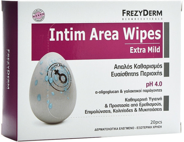 Frezyderm Intim Area Wipes Extra Mild 20τμχ