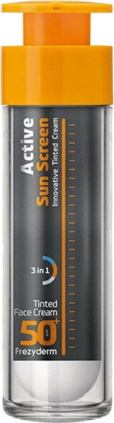 Frezyderm Active Sun Screen Tinted Face Cream SPF50+ 50ml