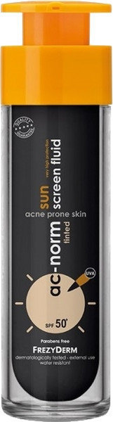 Frezyderm Ac-Norm Sunscreen Fluid Tinted SPF50+ 50ml