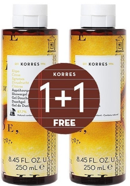 Korres 1+1 ShowerGel Citrus 2x250ml Korres 1+1 ShowerGel Citrus 2x250ml